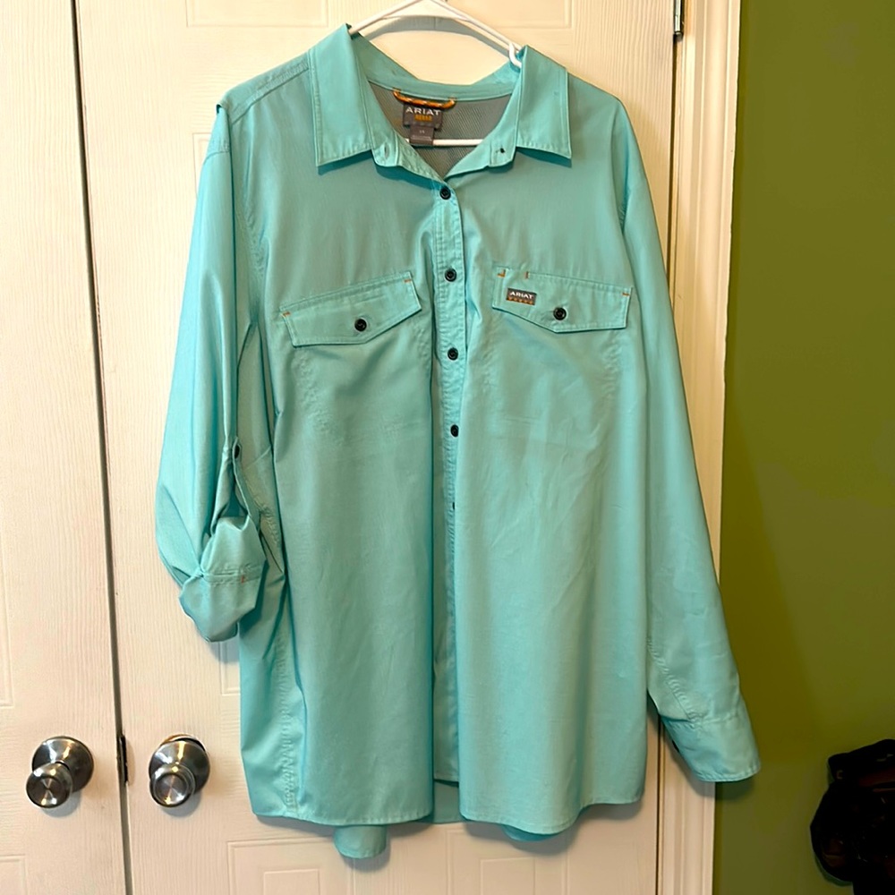 Womens 2x Rebar Working Ariat shirt